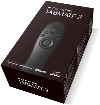 Clip Studio Tabmate 2 (International Version) [Compatible with iPad/iPhone] - Wireless handheld shortcut device compatible with any platform that makes drawing more efficient, enjoyable, and 1