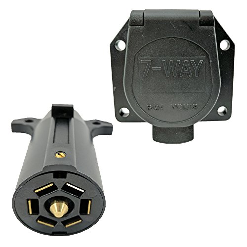Trailer 7-Way Socket & Plug (Truck End & Trailer End)