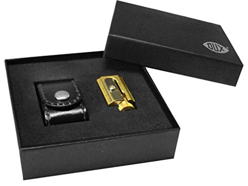 Sacapuntas de latón DUX DX4322-01 ajustable con estuche