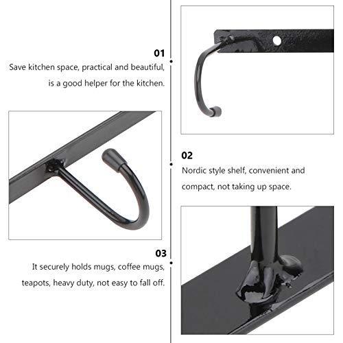 BESPORTBLE Porta-Canecas de CafÃ© Sob O Gabinete Pendurado Suporte para Canecas Sob a Prateleira Por