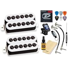 Seymour Duncan Invader SH-8n / SH-8b High Output Humbucker Pickup Set with Tonebird Bundle White