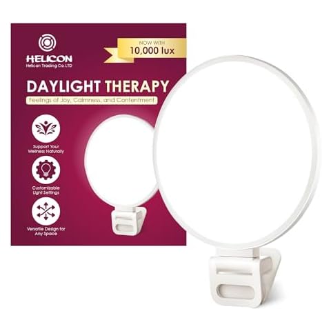 Helicon SAD Light Therapy Lamp with 10,000 Lux Cover