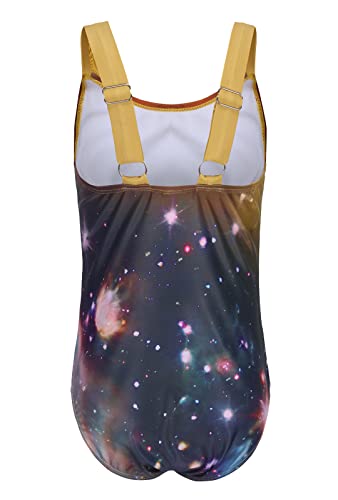 Image of Girls One Piece Swimsuits Tie Dye Bathing Suit for Girls Hawaiian Swimwear 3-16 Years