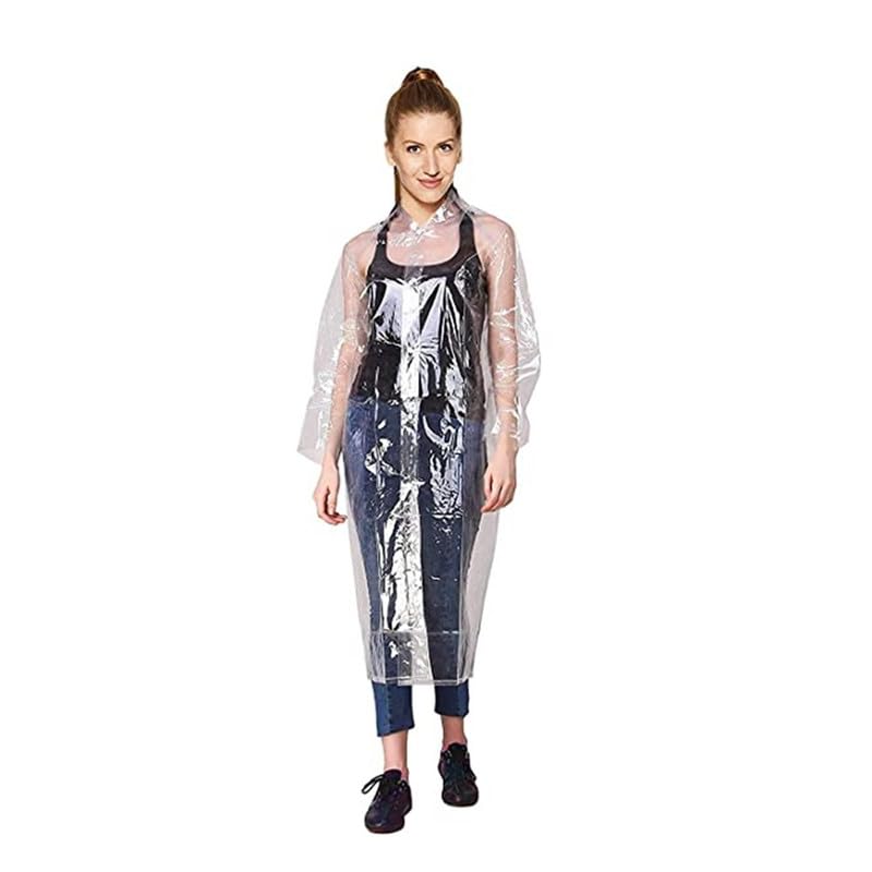Women's PVC Overcoat|Raincoat| Rainwear (Transparent)-image-49