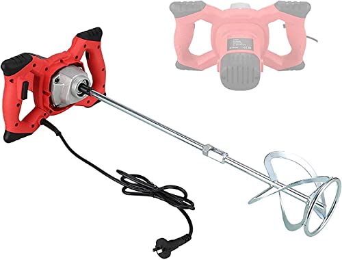 LYDBMYT Mezclador de Cemento con paletas, 2100 W, Taladro Mezclador eléctrico para Pintura y mortero, 220 V/110 V, 6 velocidades, agitador de Cemento para Yeso, Pintura y mortero