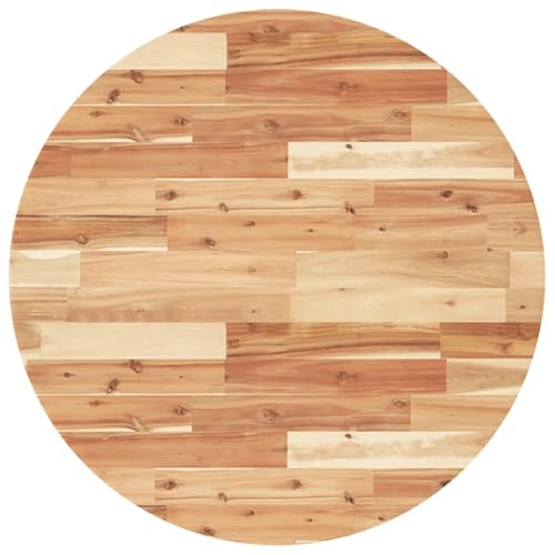 Plateau de table en bois d'acacia Ø 80 cm pour un espace repas convivial - 2