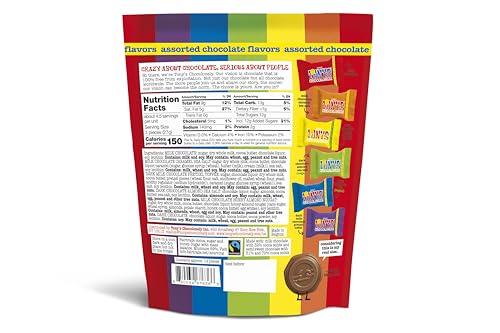 Tony's Chocolonely Assorted Milk Chocolate Chunks - Belgian, Fairtrade & B Corp Certified Chocolate - 4.44 Oz (1 Bag),