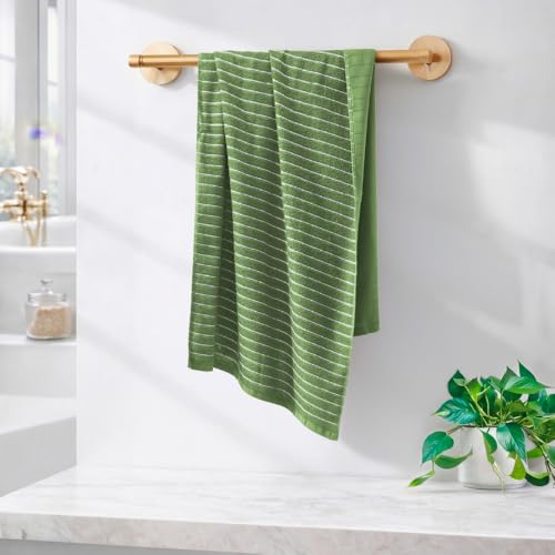Image of Welspun 2-in-1 Towels for Bath Large Size | 100% Cotton Bath Towel | 250 GSM | High Absorbency & Quick Dry | Soft Feel | Bath Towel for Men & Women | 70 x 150 cm | Apple Green
