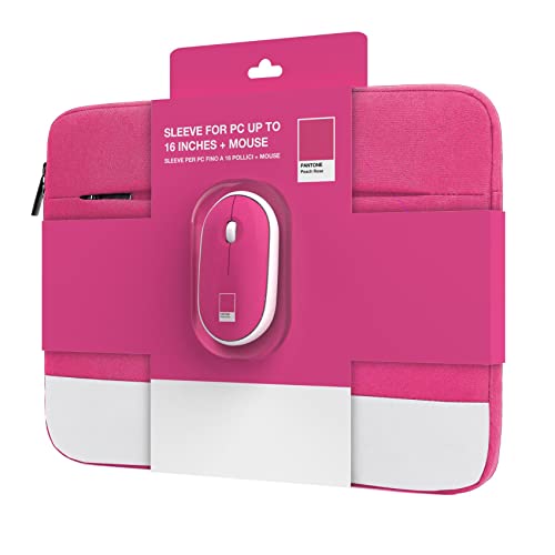 Celly Kit Sleeve 15,6 y Raton Wireless Rosa funda y accesorio 2