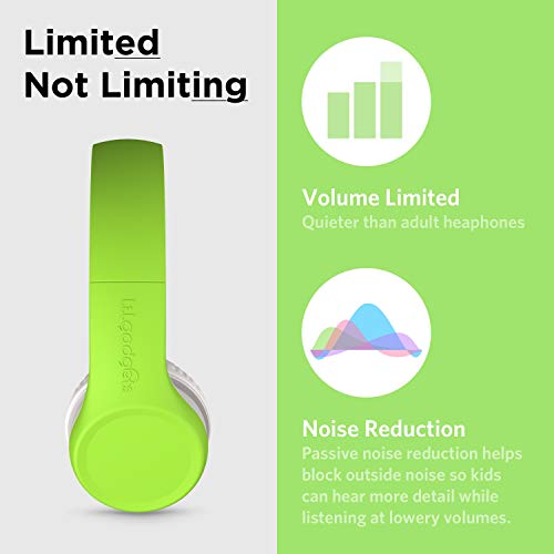 LilGadgets Connect+ Foldable Wired Kids Headphones (Green) — view 4