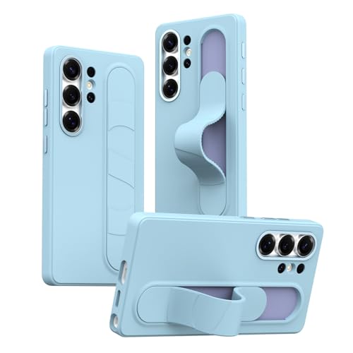 Coque rigide Samsung S26 Ultra haut de gamme protection caméra bleu azur