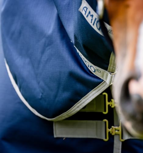 Manta Horseware de 145 cm que soluciona el frío y los giros molestos en el box 5
