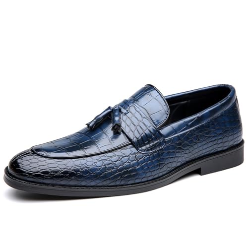Men's Slip On Tassels Loafers Classic Casual Dress Penny Loafers Fashion Formal Business Wedding Smoking Shoes