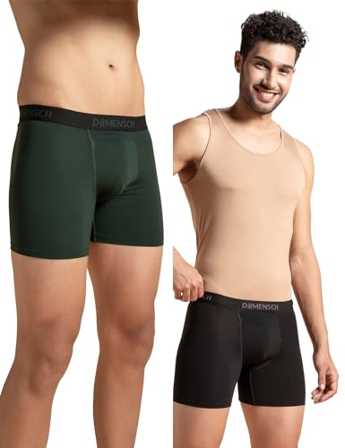 Image of DAMENSCH Mens Regular Fit Premium Cotton Blend Boxer Brief | Innerwear Men, Men Boxers, Underwear for Men, Shorts for Men, Inner for Men, Briefs for Men