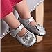 pediped baby girls Originals Betty - K mary jane flats, Silver, 6-12 Months Infant US