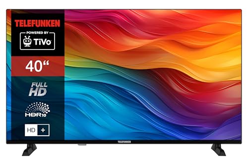 TELEFUNKEN Fernseher 40 Zoll Smart TV (Full HD, HDR, Triple-Tuner, 6 Monate HD+ inkl.) XF40TO750S