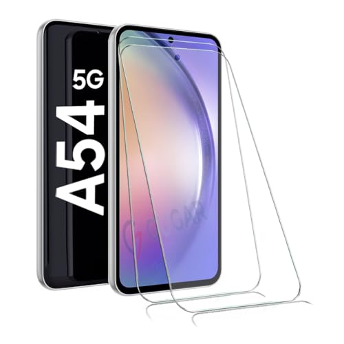 2X Panzerglas für Samsung A54 5G Schutzfolie Panzer Schutz Glas Panzerfolie für Samsung Galaxy A54 Schutzglas Gehärtetem Glas Displayschutz für Galaxy A54 Folie [2 Stück]