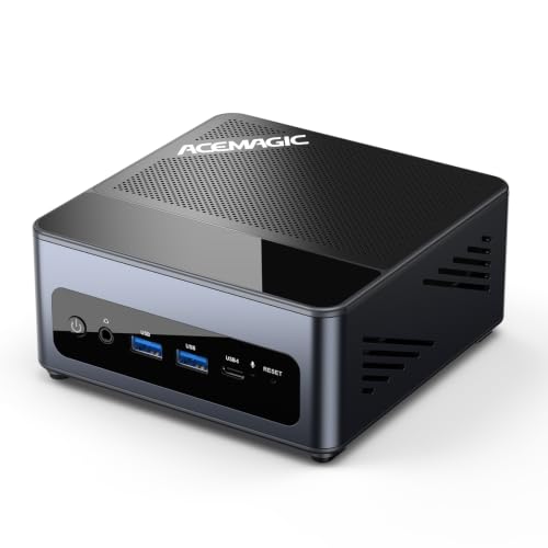 Image of ACEMAGIC F5A Mini PC Windows 11 Pro,Ryzen AI 9 HX 470 12C /24T 86TOPS NPU Radeon 890M Wi-Fi 7 Dual 2.5G Ethernet USB4 OCuLink 8K AI Mini Computers Desktop PC Without Memory and SSD