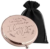 Mother of the Bride Gifts from Daughter, Compact Mirror, Mother of the Groom Gifts from Son, Sentimental Gifts for Mom, Birthday Gifts for Mom from Daughter, Personalized Gifts for Mom (RG)