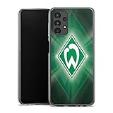 DeinDesign Silikon Hülle kompatibel mit Samsung Galaxy A13 4G Case transparent Handyhülle SV Werder Bremen Offizielles Lizenzprodukt Wappen