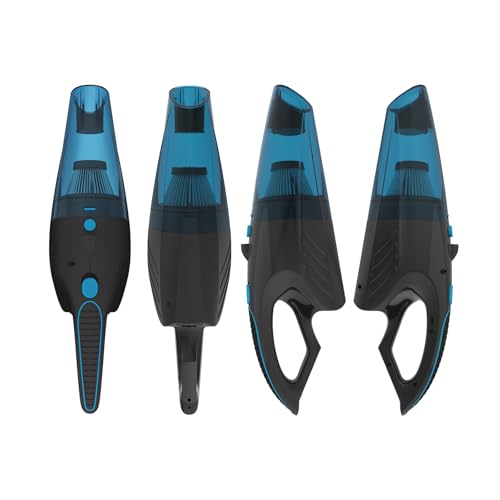 SEALON GV02(Blue 4 Pack) Handheld Vacuum Cleaner with 10K PA Suction Power, Ideal for Cleaning Curtains, Carpets, Sofas, Staircase Corners, Bed Dust, Skin Flakes, and Pet Hair Gv02-4
