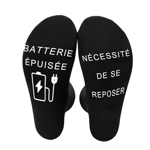 Pcuntslo Chaussette Homme Fantaisie Humour, Chaussette Amusante, Cadeau Original pour Homme Cadeau Collègue Amie Fête des Pères… (REPOSER-A)