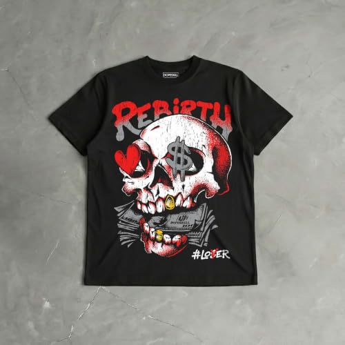 Image of DopeSkill Halloween Graphic Tee Streetwear Hip Hop Hypebeast Unisex T-Shirt Sneaker Colour Matching Shirts Spooky Graphic