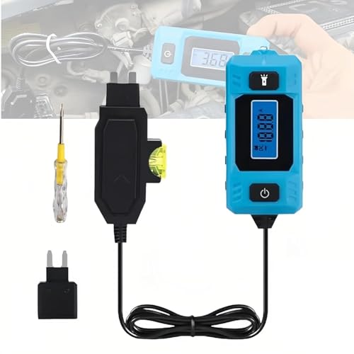 Automotive Circuit Fault Probe Tester,Portable High-Precision 20a 48v Car Circuit Probe Tester,Relay Tester 12v Car Relay Tester,with Led Display & Front Lighting,Car Relay Fuse Blade Checker