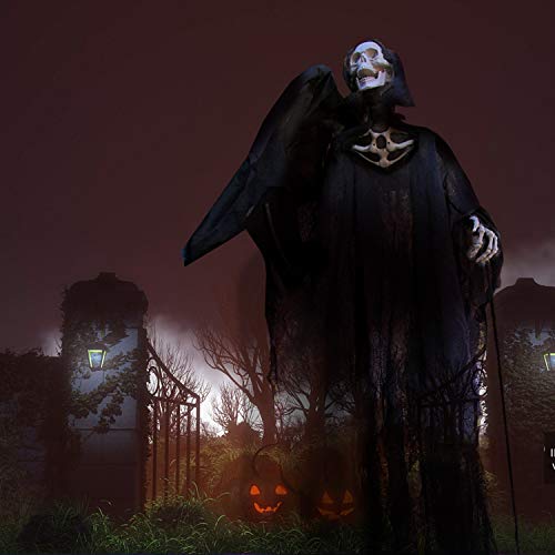 Abida Halloween Creepy Cloth, 354 X 78 Inch Spooky Halloween Decoration With Bat Fluorescent Stick For Haunted Houses Party Doorways Outdoors Indoors-Black #TOP3