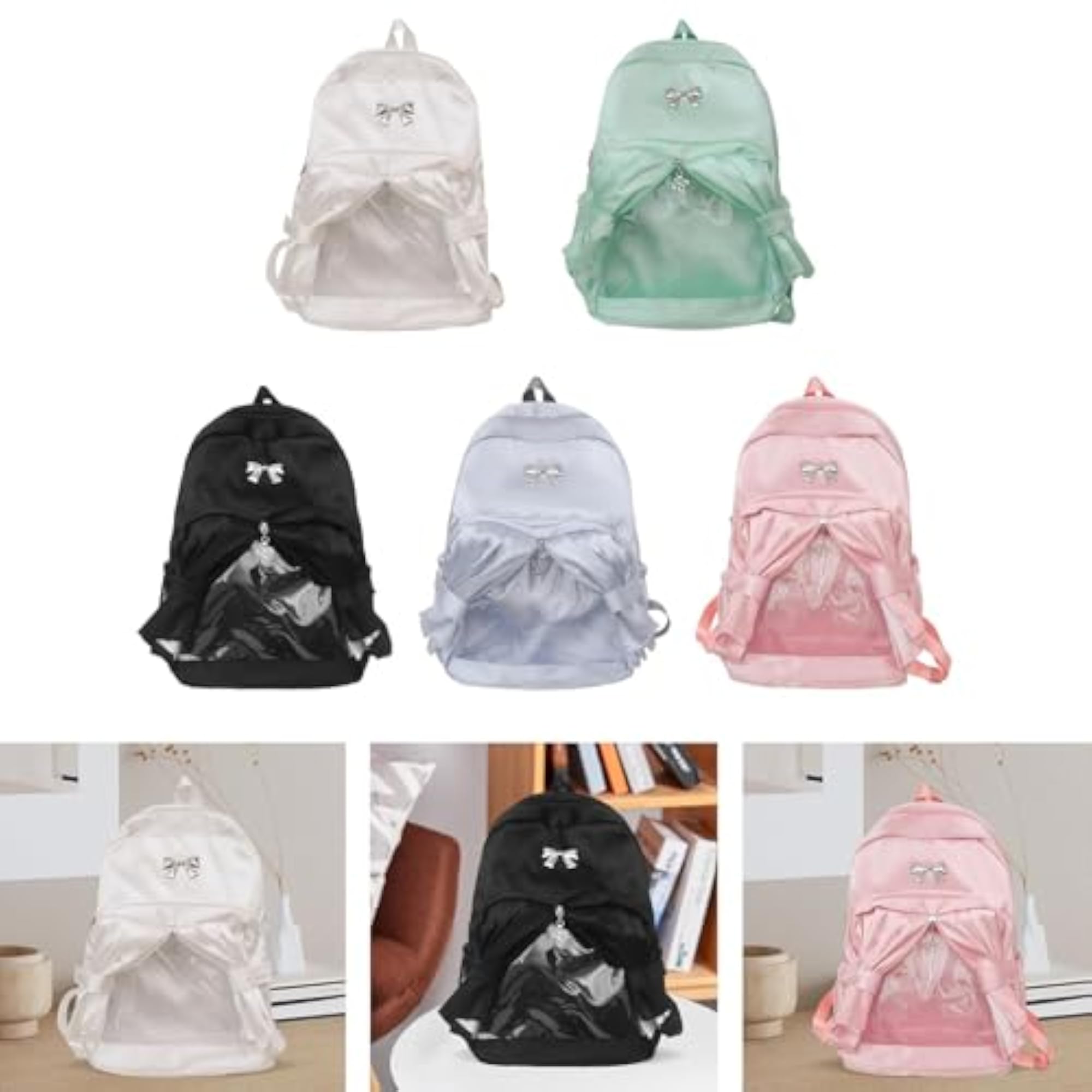 Fashion Transparent Front Pocket Daypack for Camping & Shopping