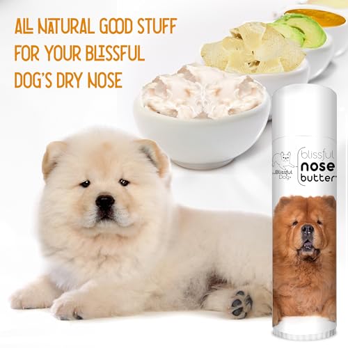 Image of The Blissful Dog Chow Nose Butter for Dry, Cracked Skin, Lick-Safe Dog Nose Balm with Moisturizing Shea Butter, Almond, Olive, and Essential Oils, Pet Supplies, Uncented, 0.50 oz.