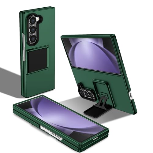 ^܂肽ݎgѓdbA[}[ Samsung Galaxy Z Fold 6 5G Ή̒^yʃP[XAt{fBϏՌJo[AGalaxy p߉\ȃX^htȕیdbP[X(Dark green)