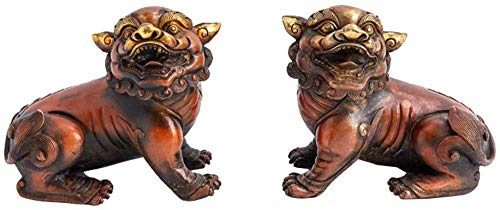 Statue lion en bronze cadeau idéal pour amateurs d'art animalier