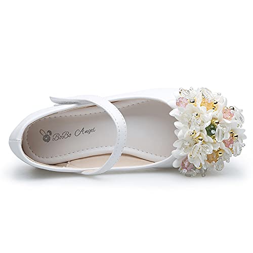 Little Girls Dress Shoes Glitter Princess Flower Girl Ballerina Ballet Flats Casual Mary Jane(Toddler/Little Kid)3