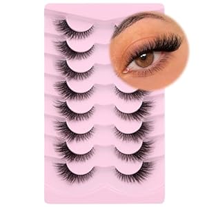 GVEFETIEE Wispy Fox Eye Wimpern 8 Paare