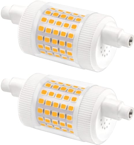 Akynite R7S LED 78mm 15W Dimmerabile Luce Calda 3000K, 1500LM, Equivalente a Alogena J78 120W 100W, AC 220-240V, Luce a 360 Gradi, Lampadine LED 78 mm Calda, Set di 2