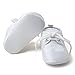 OOSAKU Baby Boys Infant Toddler White Lace Up Girls Dress Shoes (9-12 Months, Shoes)