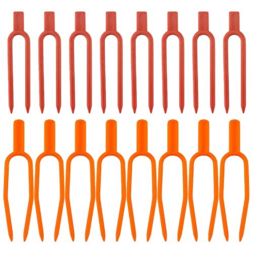 GANAZONO 400 Pcs Vine Fixed Fork Wire Holder Wire Holders for Cords Strawberry Plants Strawberry Fixing Clips Plant Ties Garden Tool Accessories Fixed Forks for Plant Gardening Supplies Tie