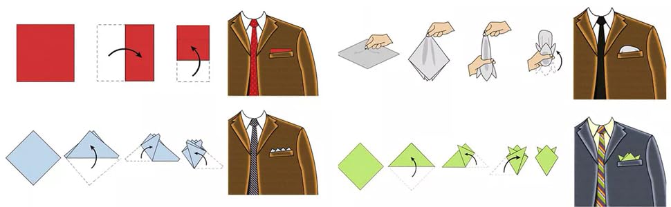 Image of Satin Pocket Square for Men Wedding Handkerchief for Suit Blazer Tuxedo Mens Formal Pocket Square Stylish Party Business Office Groom Accessory Soft Polyester Silk Satin Hanky