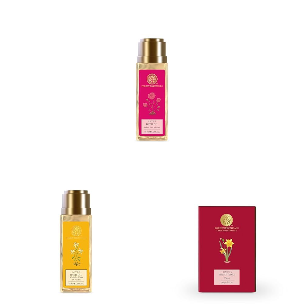 Forest Essentials Rose Oil, Honey Vanilla, Nargis Soap-image-33
