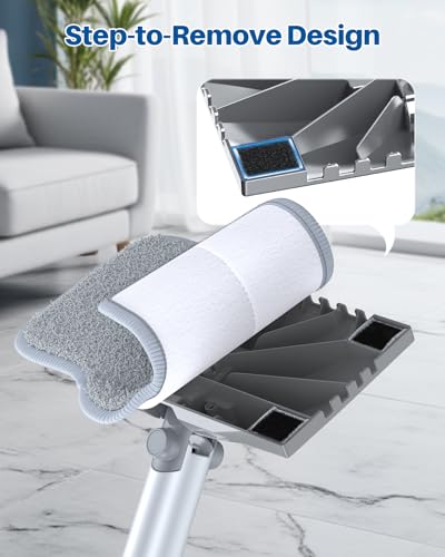 Image of LABIGO Steam Mop Replacement Pads - 6 Pack Machine Washable Microfiber Cloths, Reusable Carpet Cleaning Pads