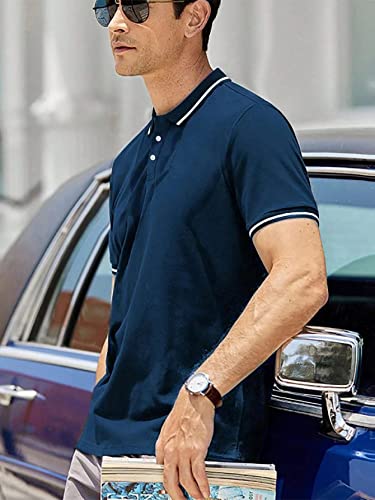 Image of Lymio Men's Polyester Regular Fit T Shirt || Polo T-Shirt || Pain T-Shirt (Plainpolo)