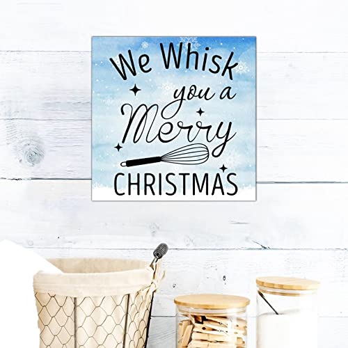 Plaque murale en bois rétro suspendre décoration maison Noël 35cm