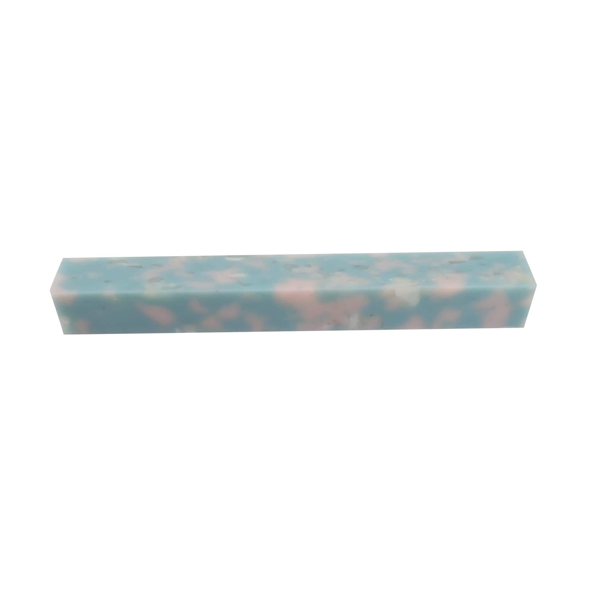 Salmon Calico Cellulose Acetate Pen Blank - 150x20x20mm (6x3/4x3/4"), Pink