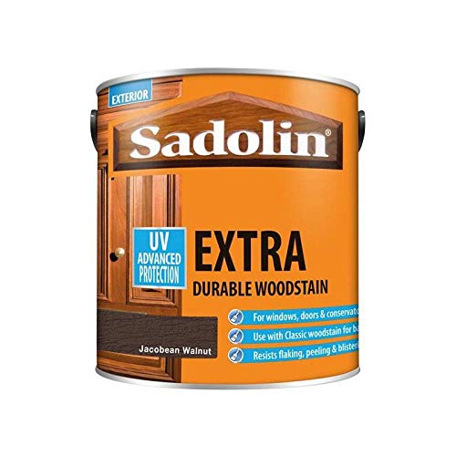 Sadolin EXTRA WOODSTAIN (YELLOW TIN) 2.5lt - Jacobean Walnut