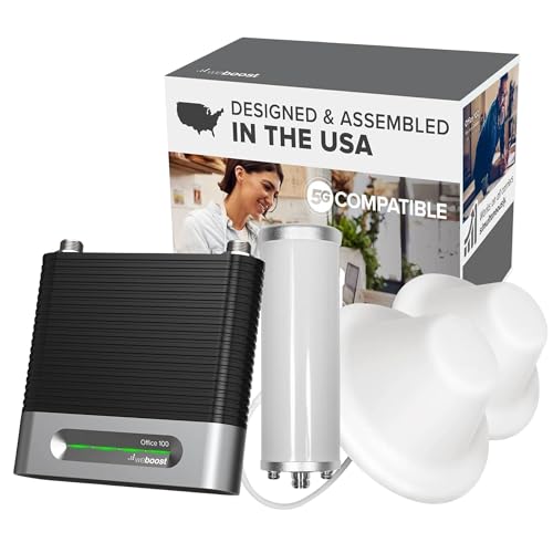 Image of weBoost Metal Building I00 Cell Phone Booster Kit | Omni /Dome for Urban & Suburban Areas | 5G /4G LTE Up to 8,000 sq ft | for Buildings with Metal Roofs | Supports All U.S. Carriers | FCC Approved | 5G /4G LTE | For Urban & Suburban Areas | Buildings with Metal Roofs | Supports All U.S. Carriers | FCC Approved