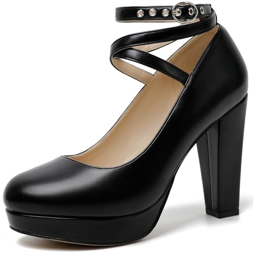 Image of Mostrin Fashion Vintage Womens Small Bowtie Platform Pumps Ladies Sexy High Heeled Shoes