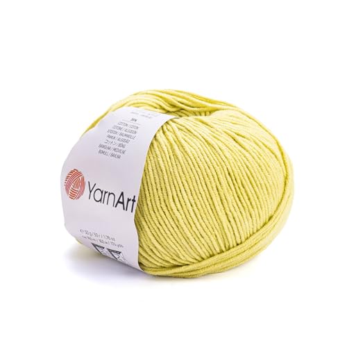 Image of YarnArt Soft Cotton Acrylic Blend Yarn - for Amigurumi, Crochet and Knitting - DK Weight, All-Season Craft Yarn for Kids and Adults Garments, Baby Items and Accessories, 160 m / 50 g (29)