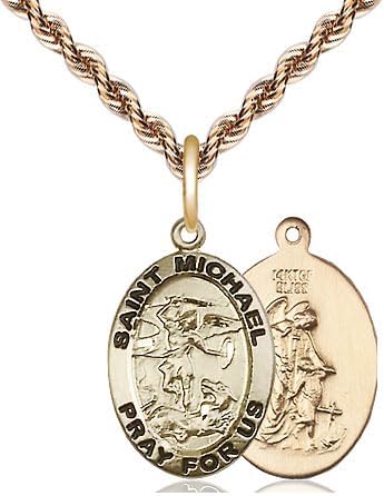 14kt Gold Filled Pendant on a 20 inch Gold Filled French Rope Chain.