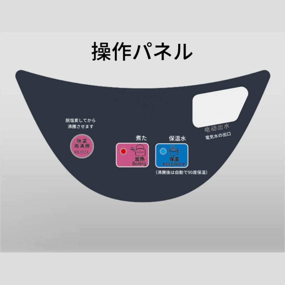 Amazon | TVT 電気ポット 5.8L シンプル設計 空焚き防止 [エアー式で